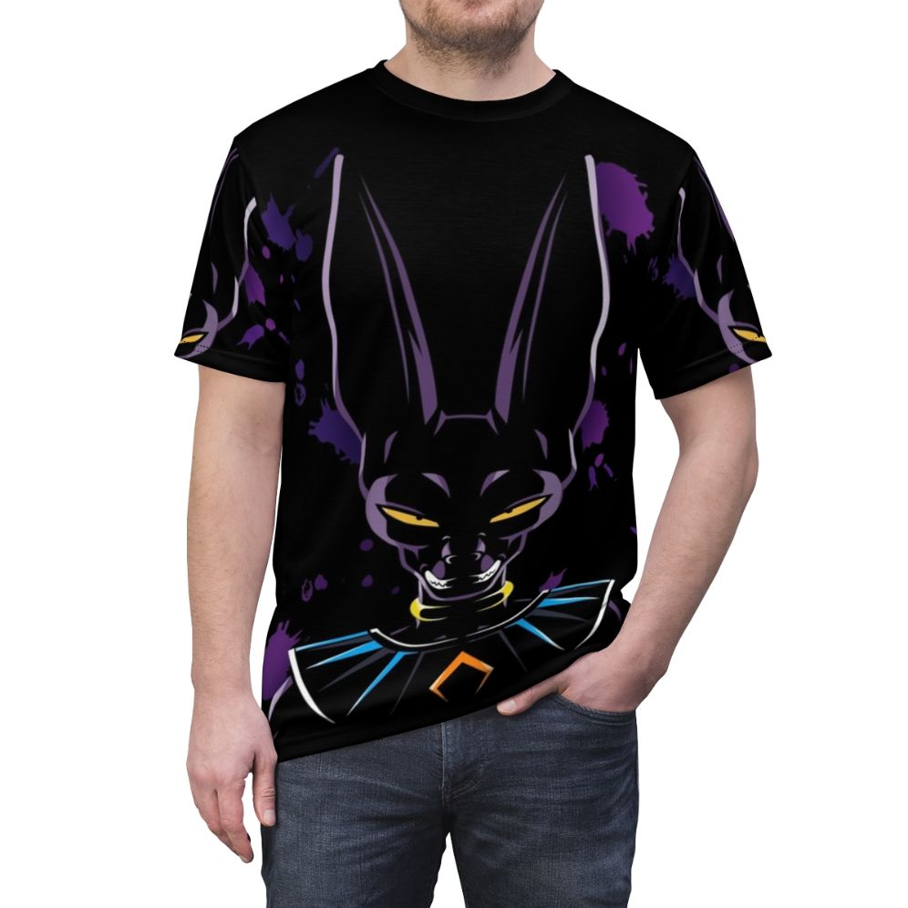 Dragon Ball Beerus Graphic T-shirt Design - men front