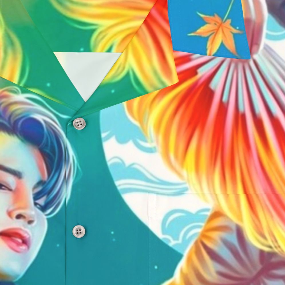 Jimin Inspired Idol Hawaiian Shirt - Detail