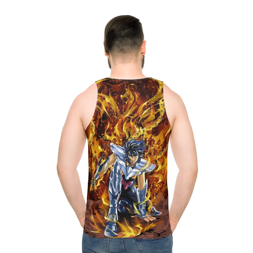 Rising Phoenix Unisex Tank Top - men back