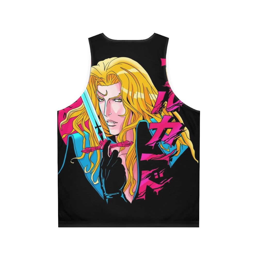 Alucard the Vampire Anime Castlevania Unisex Tank Top - Back