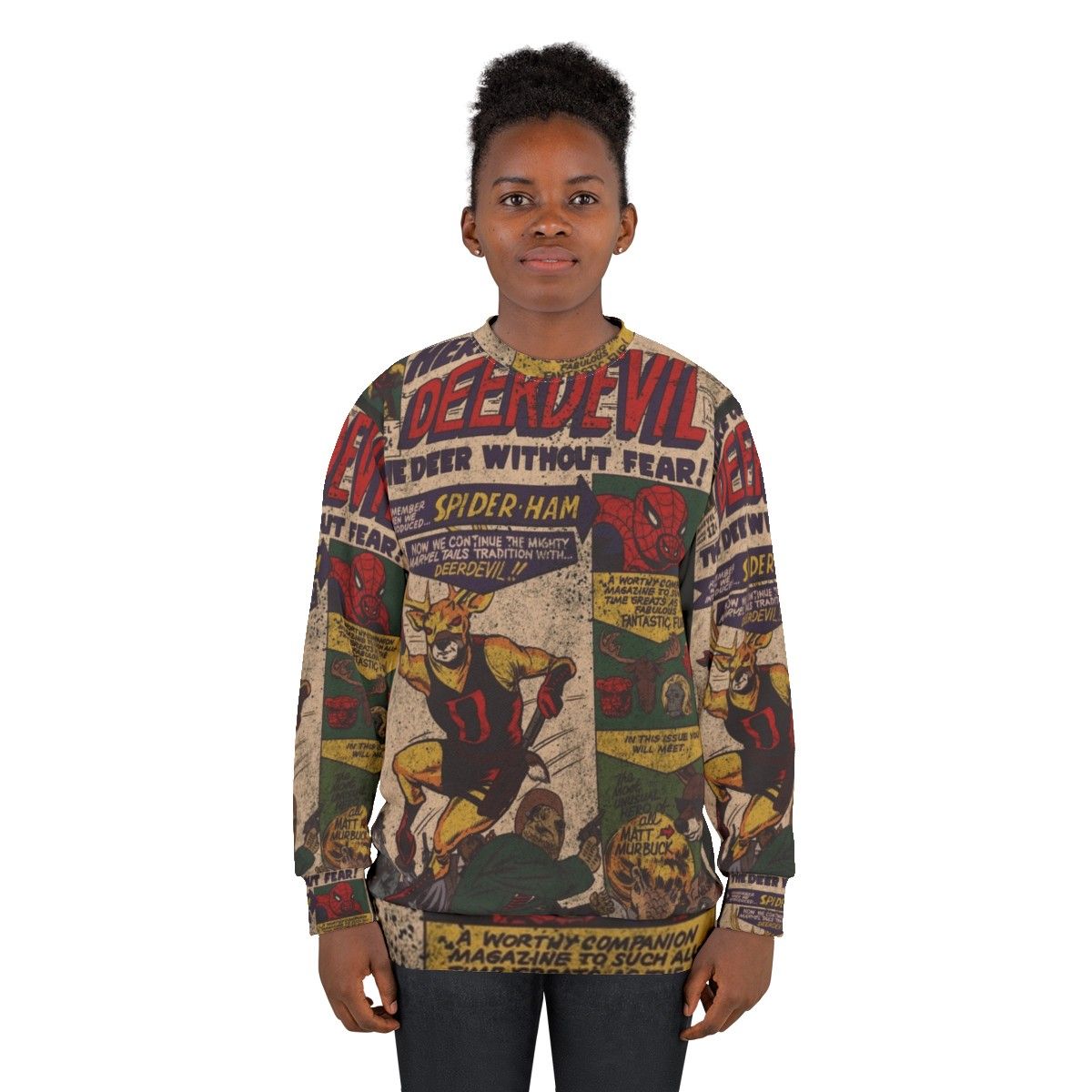 Deerdevil 1 Superhero Sweatshirt - women