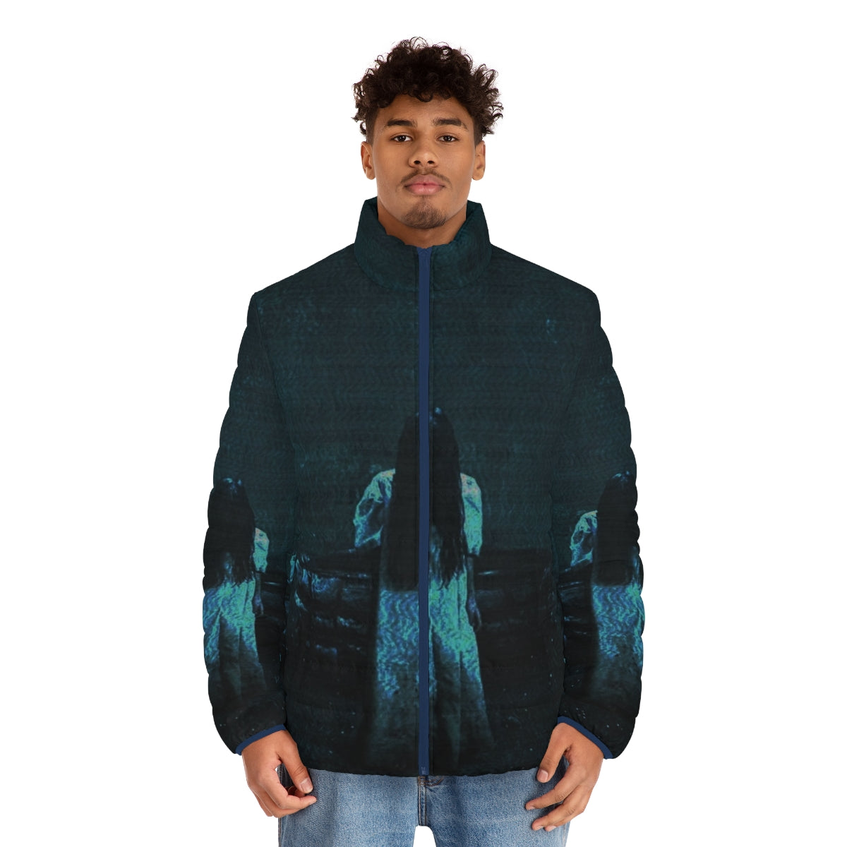 The Ring Puffer Jacket - Horror-inspired fashion with a stylish twist - men front