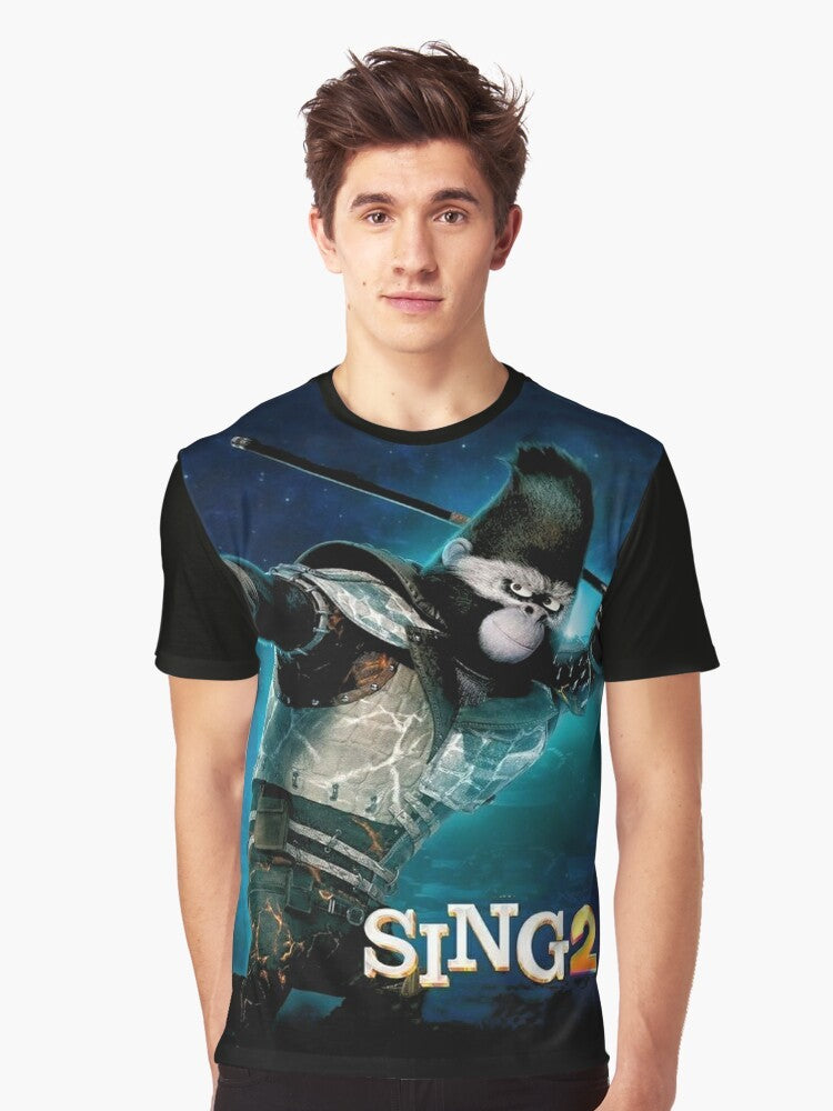 Sing 2 graphic t-shirt featuring characters from the animated musical comedy film - Men