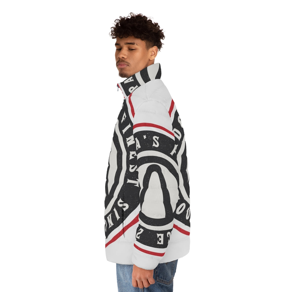 Borderlands Puffer Jacket featuring the iconic Borderlands logo - men side left