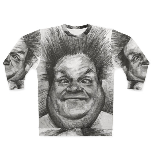 Chris Farley Portrait Sketch Sweatshirt