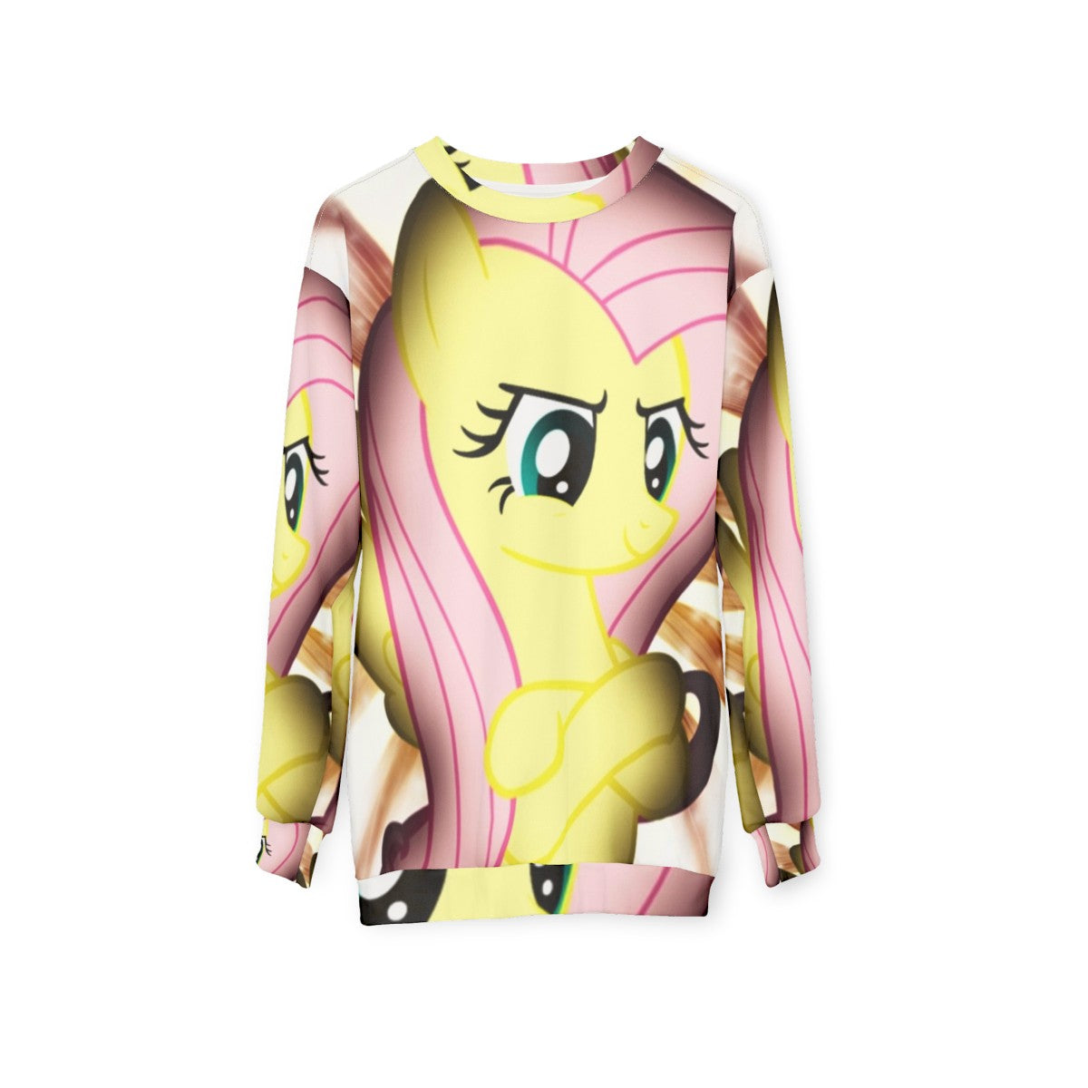 Fluttershy Inspired Sweatshirt - hanging