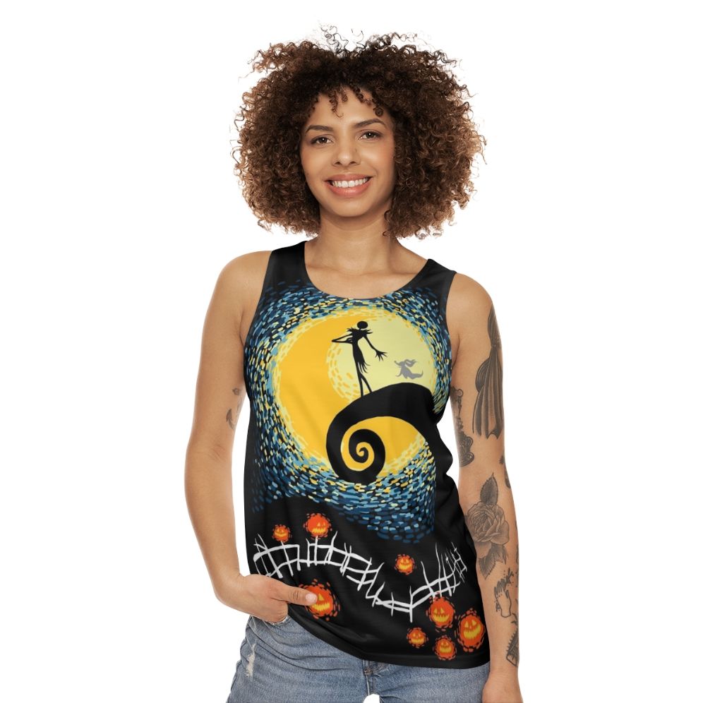 Starry Nightmare Jack Skellington Unisex Tank Top - women