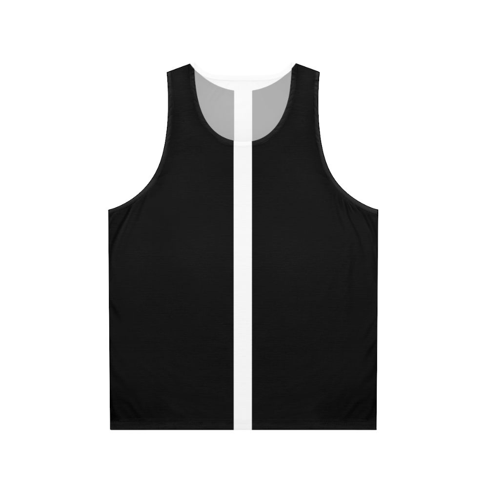 Unisex 60s mod black and white tank top