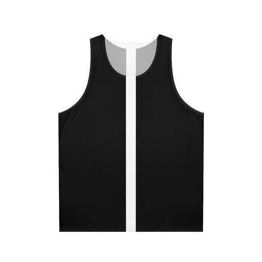 Unisex 60s mod black and white tank top