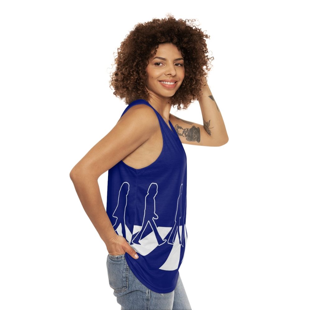 Abbey Road Unisex Tank Top featuring The Beatles - women side