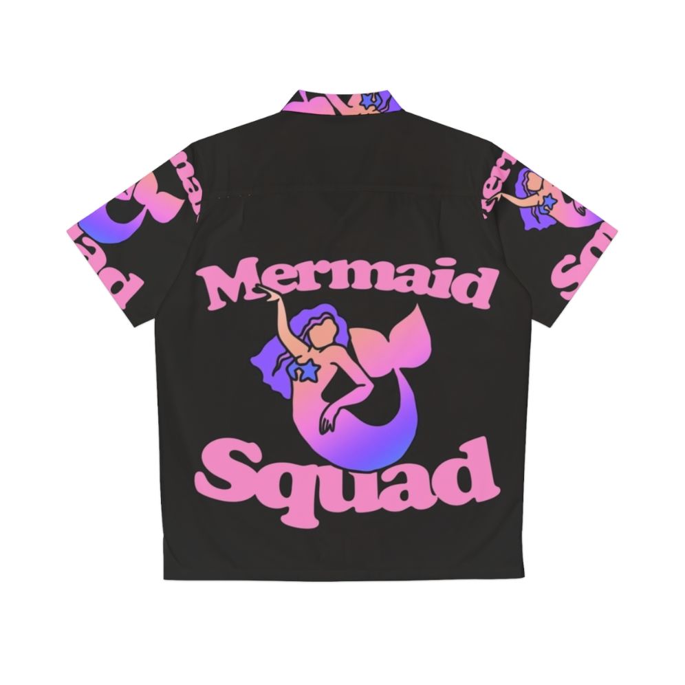 Mermaid Squad Tropical Hawaiian Shirt - Back