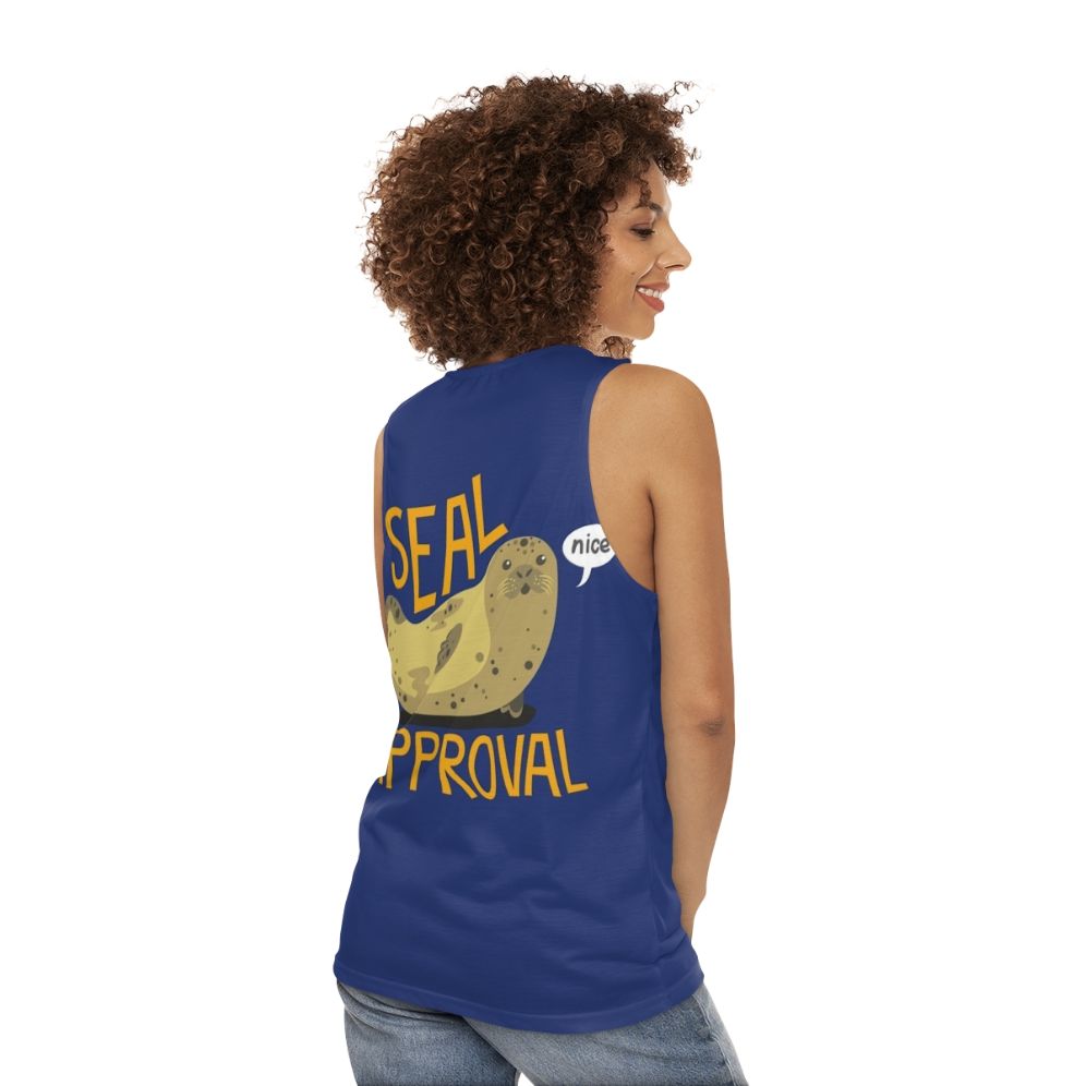 Seal of Approval Unisex Tank Top - women back