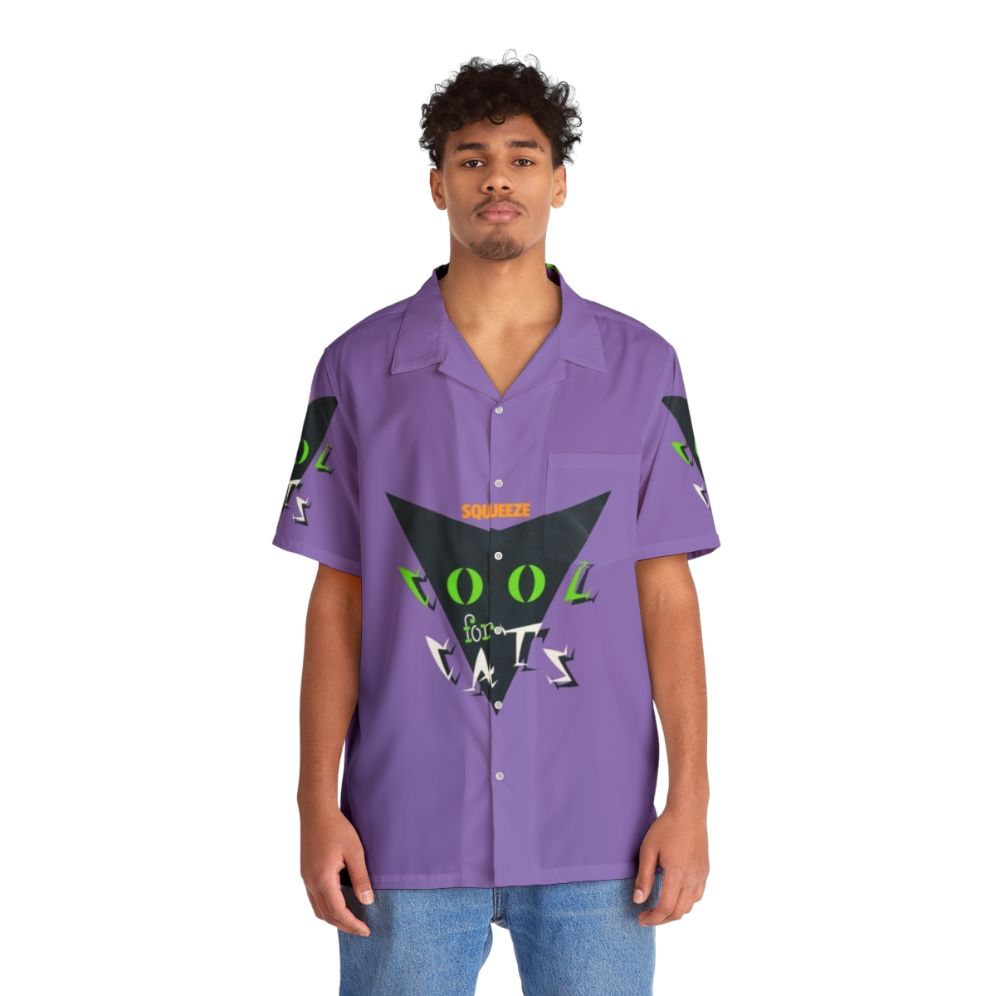 Squeeze Cool For Cats Retro Hawaiian Shirt - People Front