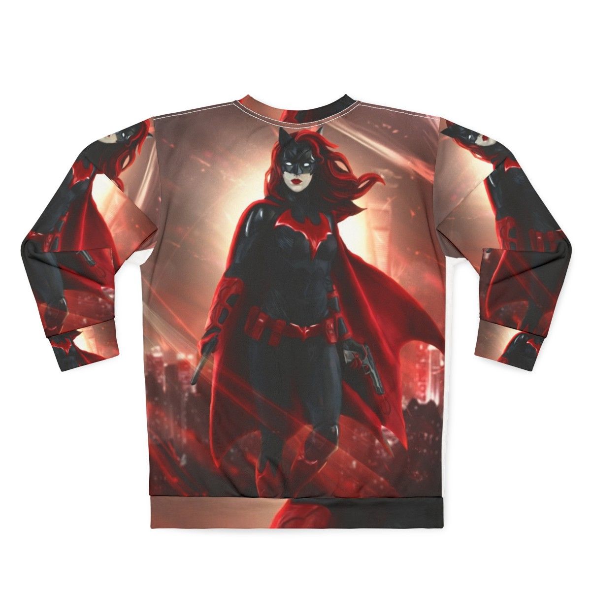 Batwoman Superhero Sweatshirt Featuring Kate Kane Comic Book Character - Back