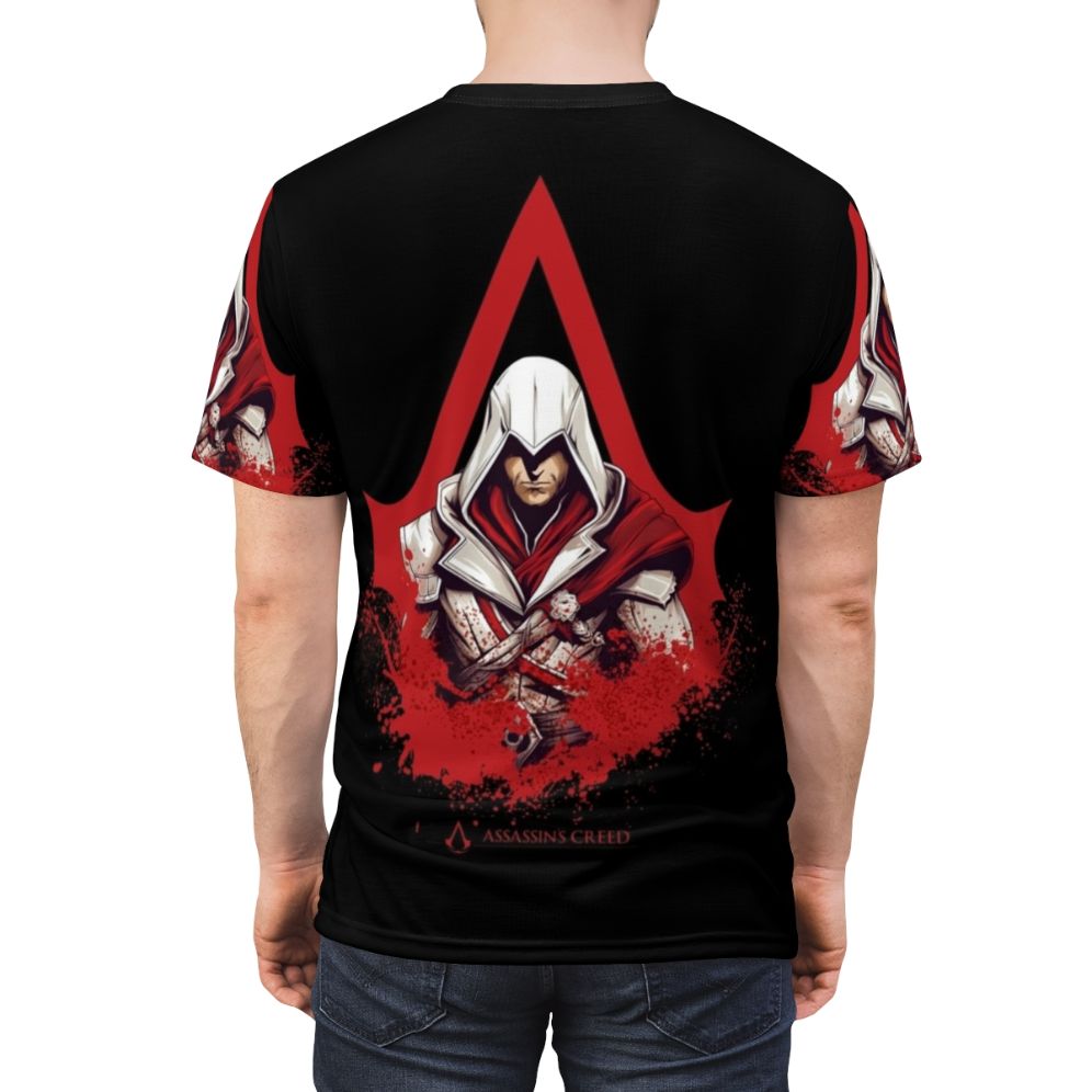 Assassin's Creed inspired action adventure gaming t-shirt - men back