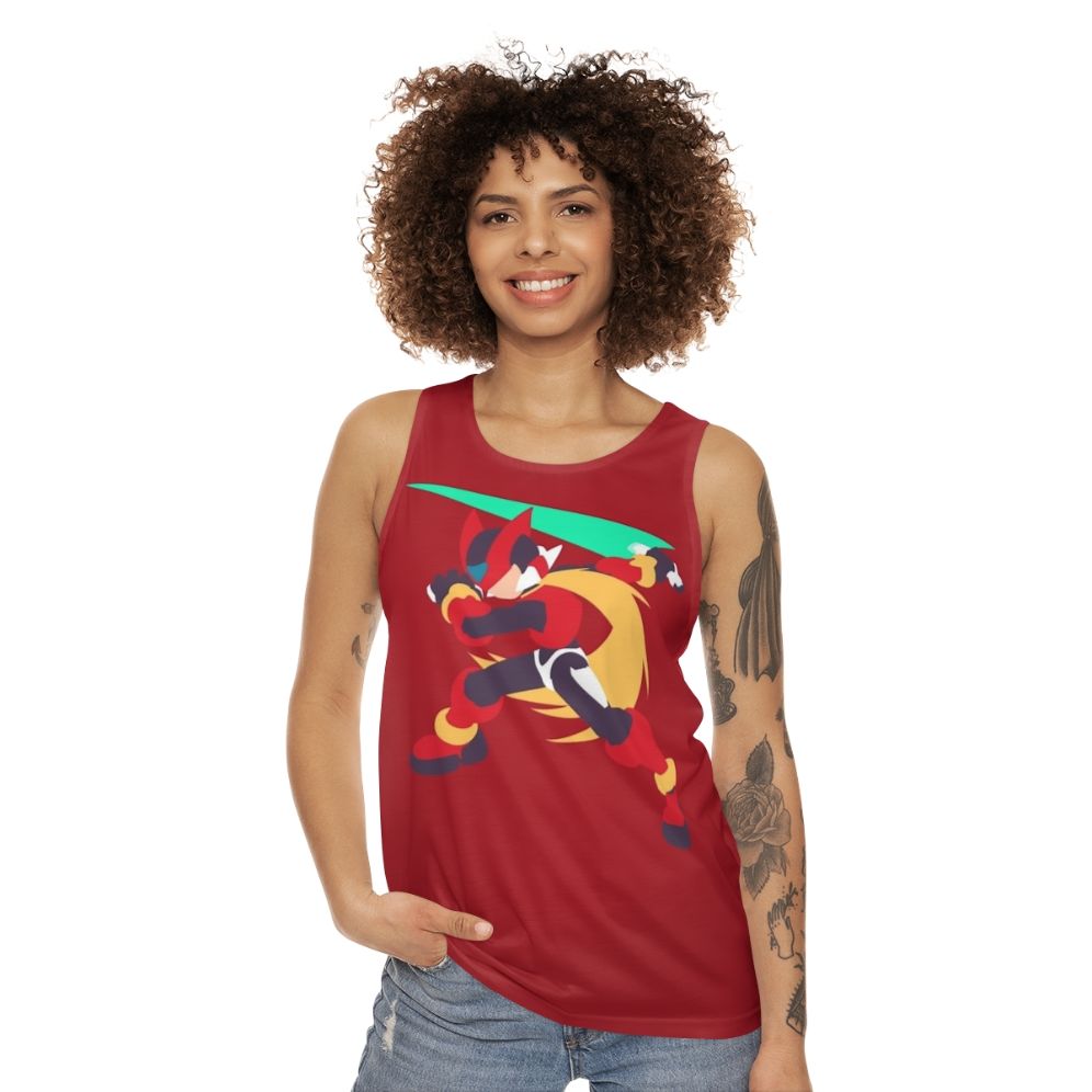 Mega Man Zero Unisex Tank Top - women