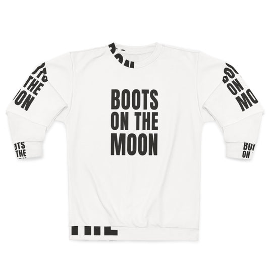 Space Force Netflix Sweatshirt with Boots on the Moon Design