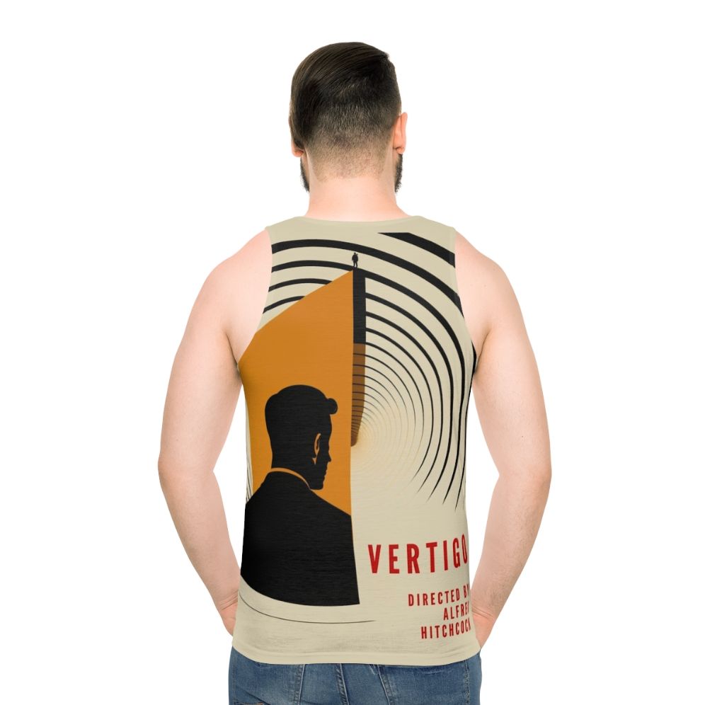 Vertigo movie poster alfred hitchcock unisex tank top - men back