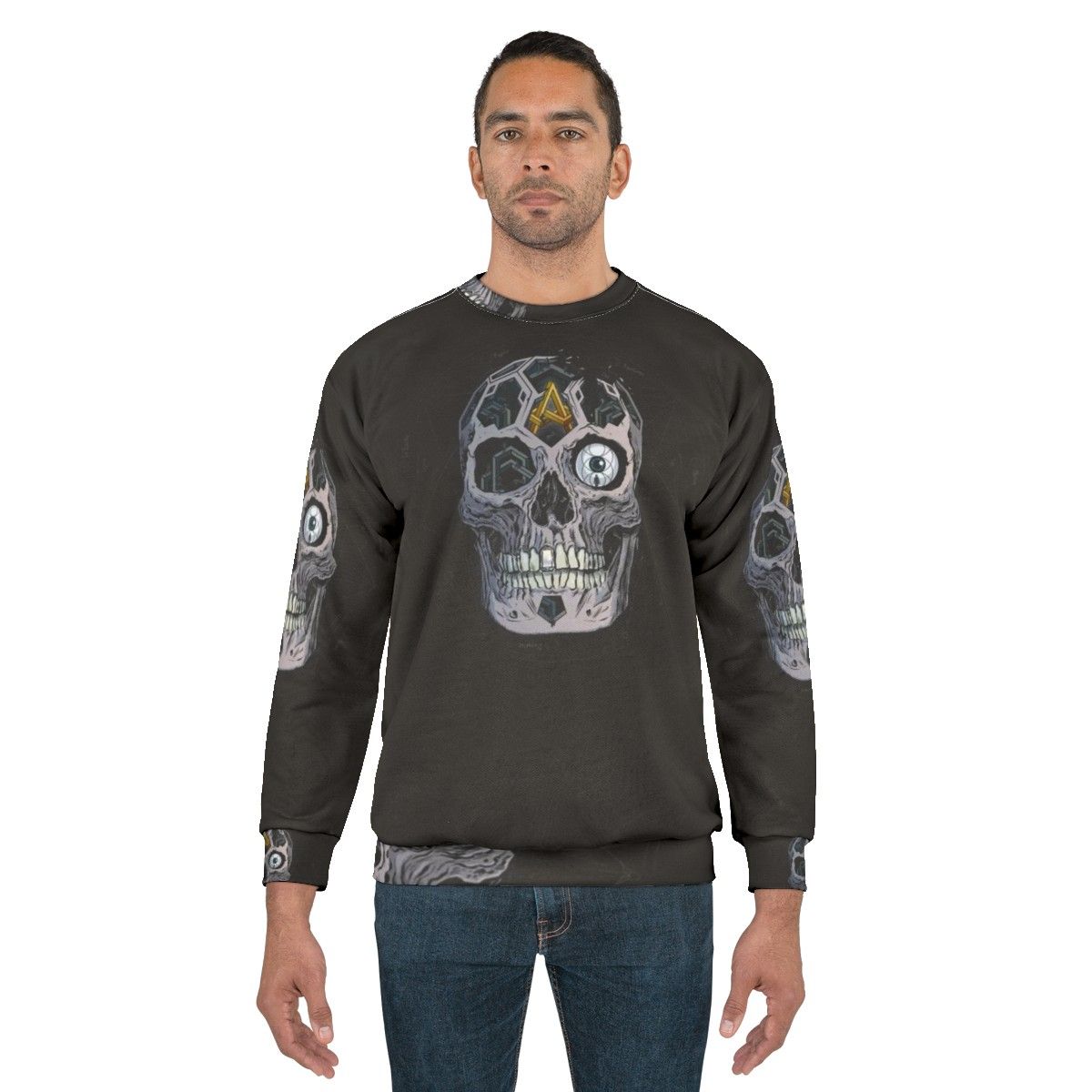 Atreyu "In Our Wake" Skull Album Cover Graphic Sweatshirt - men