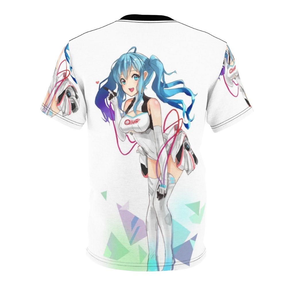 Anime inspired t-shirt featuring a design of the Vocaloid character Hatsune Miku - Back