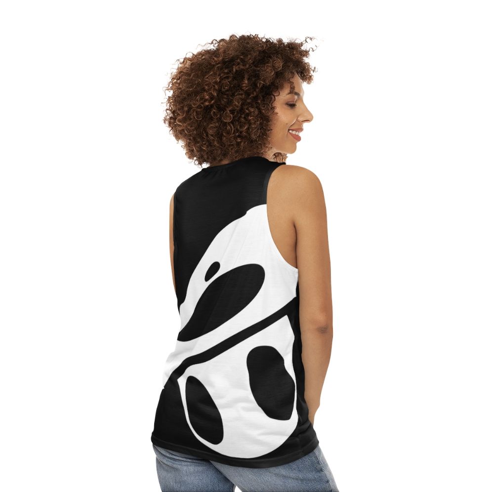 Hollow Knight Quirrel Mask Unisex Minimalist Tank Top - women back