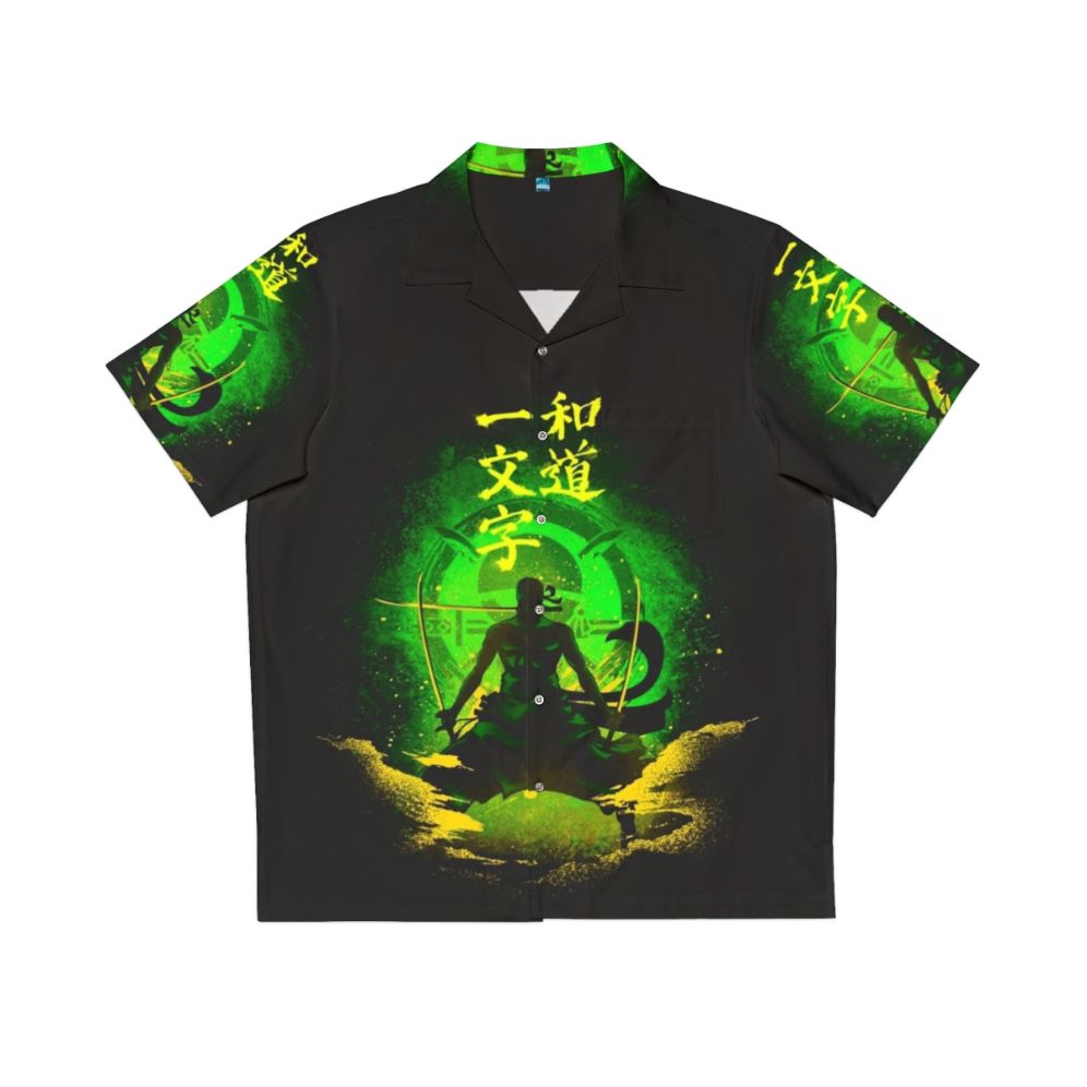 Zoro anime-inspired Hawaiian shirt