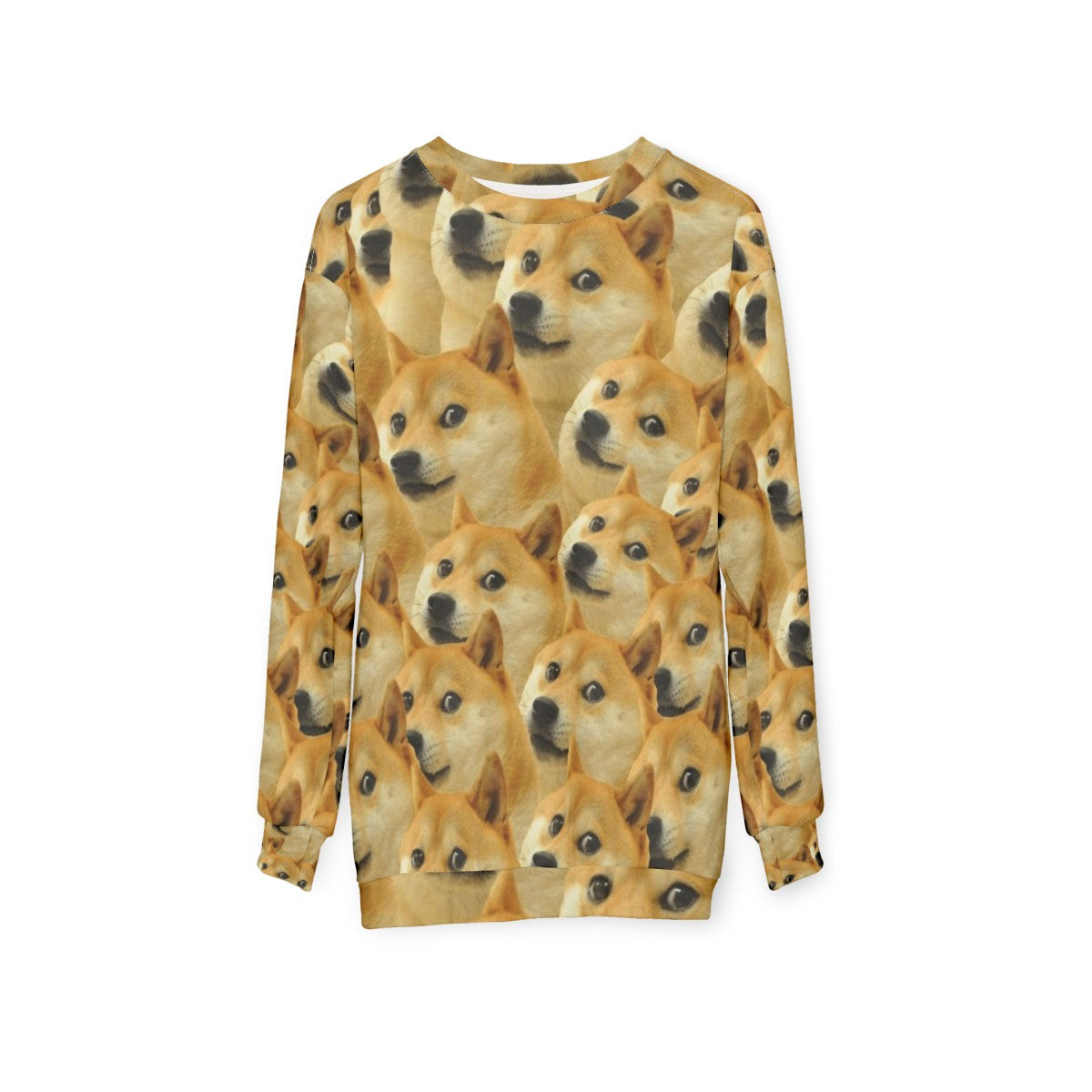 Doge Shiba Inu Meme Sweatshirt - hanging