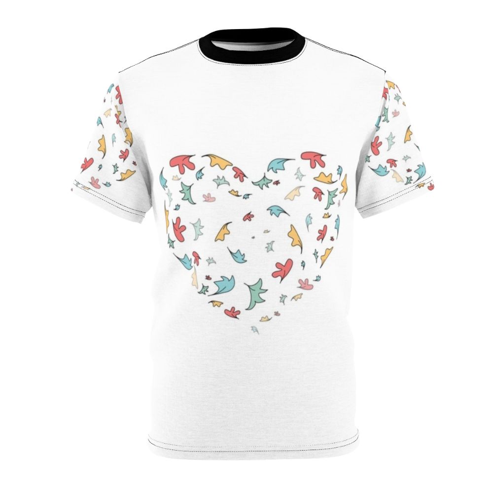 Heartstopper inspired art print t-shirt featuring leaves design