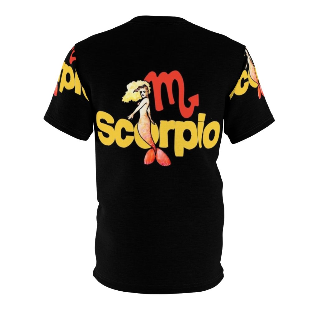 Scorpio Mermaid graphic design printed on a high-quality t-shirt - Back