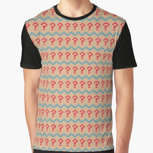 Sylvester Mccoy's Dr Who Question Mark Graphic T-Shirt