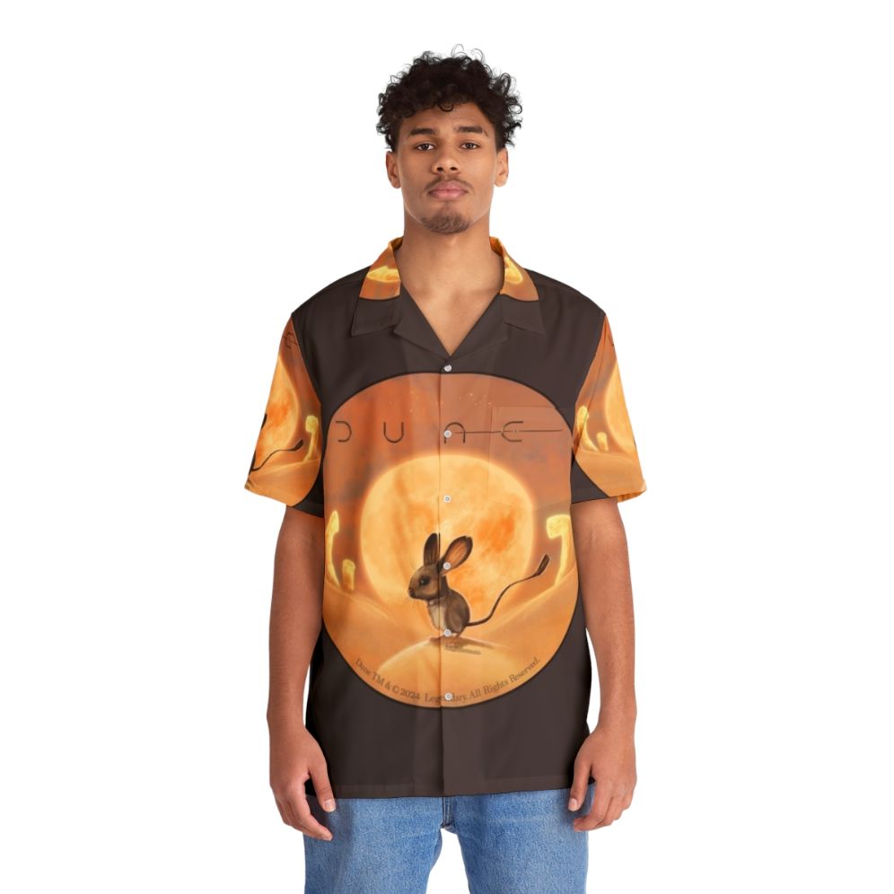 Dune inspired desert themed Hawaiian shirt - People Front