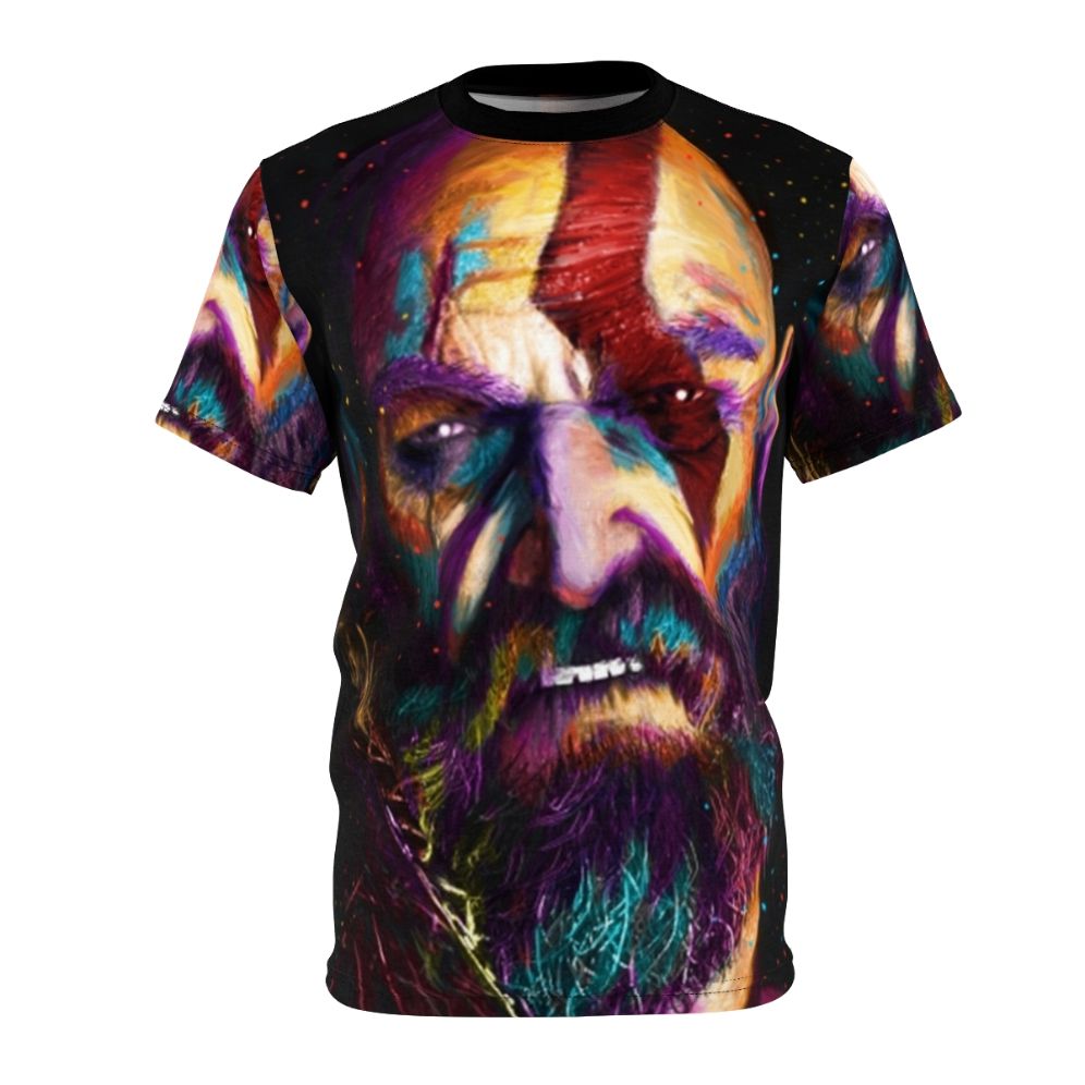 Kratos Inspired God of War Themed T-shirt Design