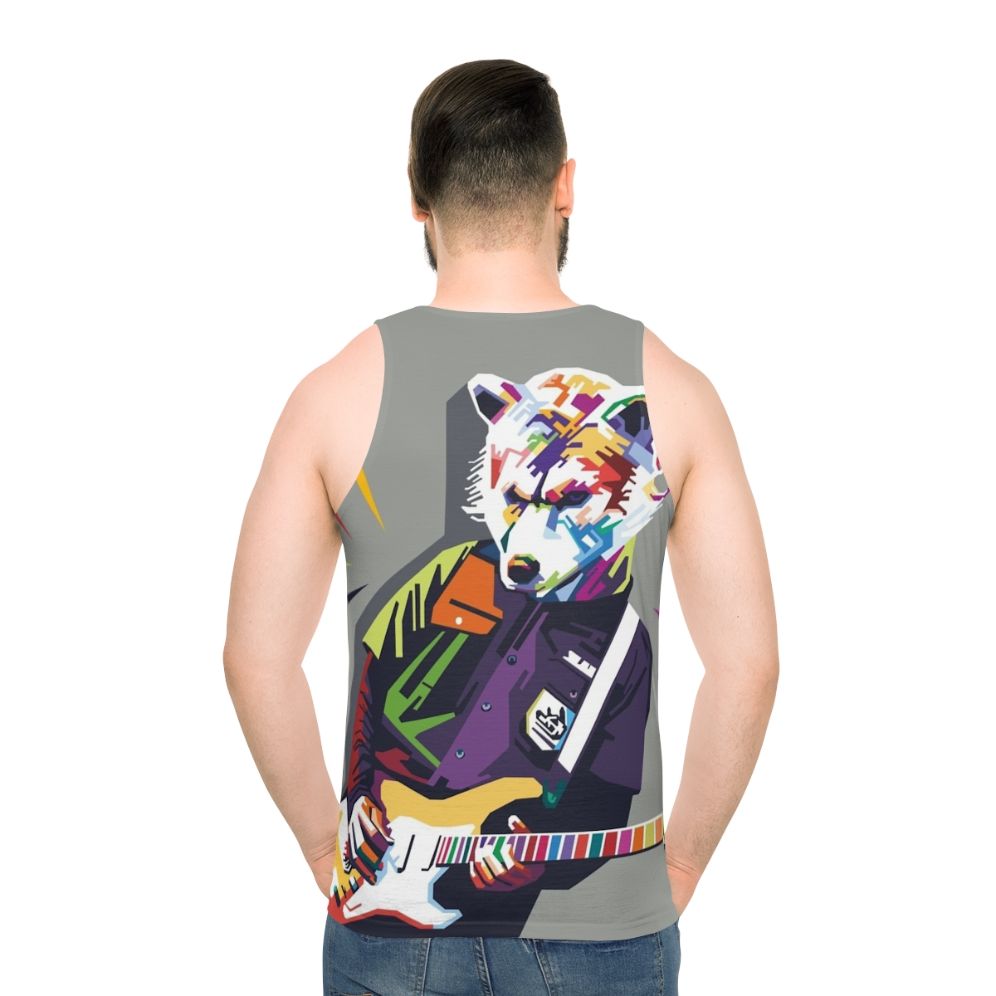 Man With A Mission Band Inspired Unisex Tank Top - men back