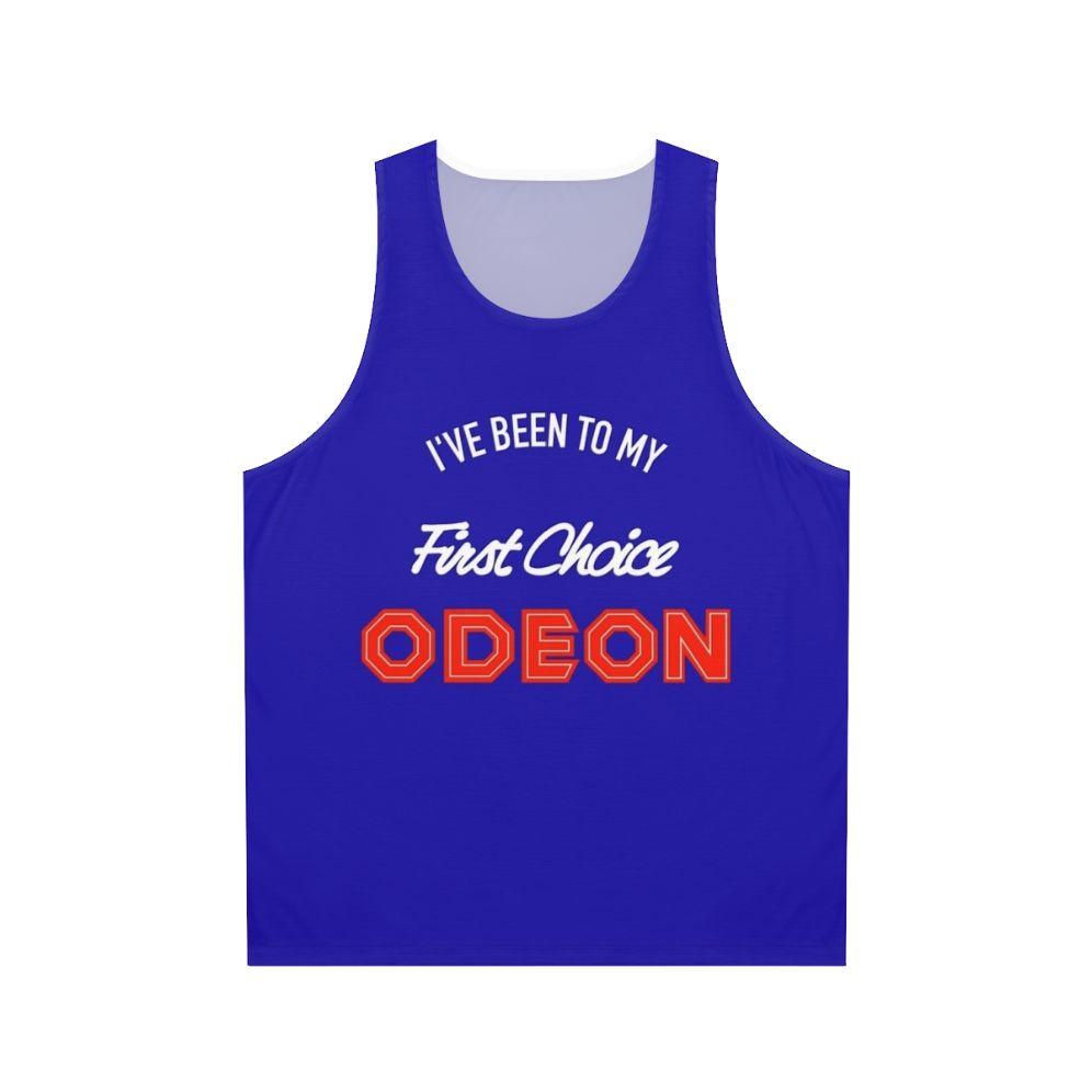 Odeon cinema movie theater logo retro unisex tank top