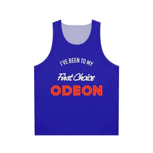 Odeon cinema movie theater logo retro unisex tank top