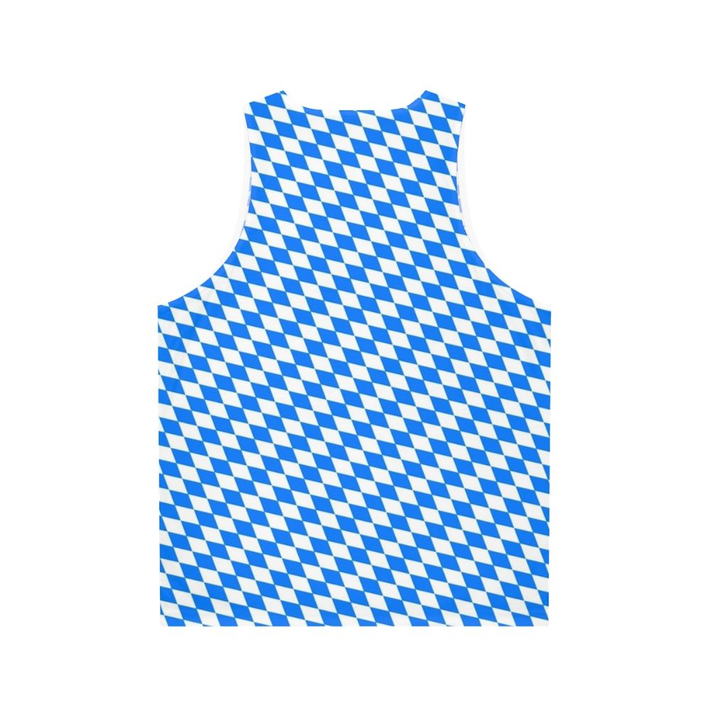 Bavarian diamond pattern unisex tank top - Back