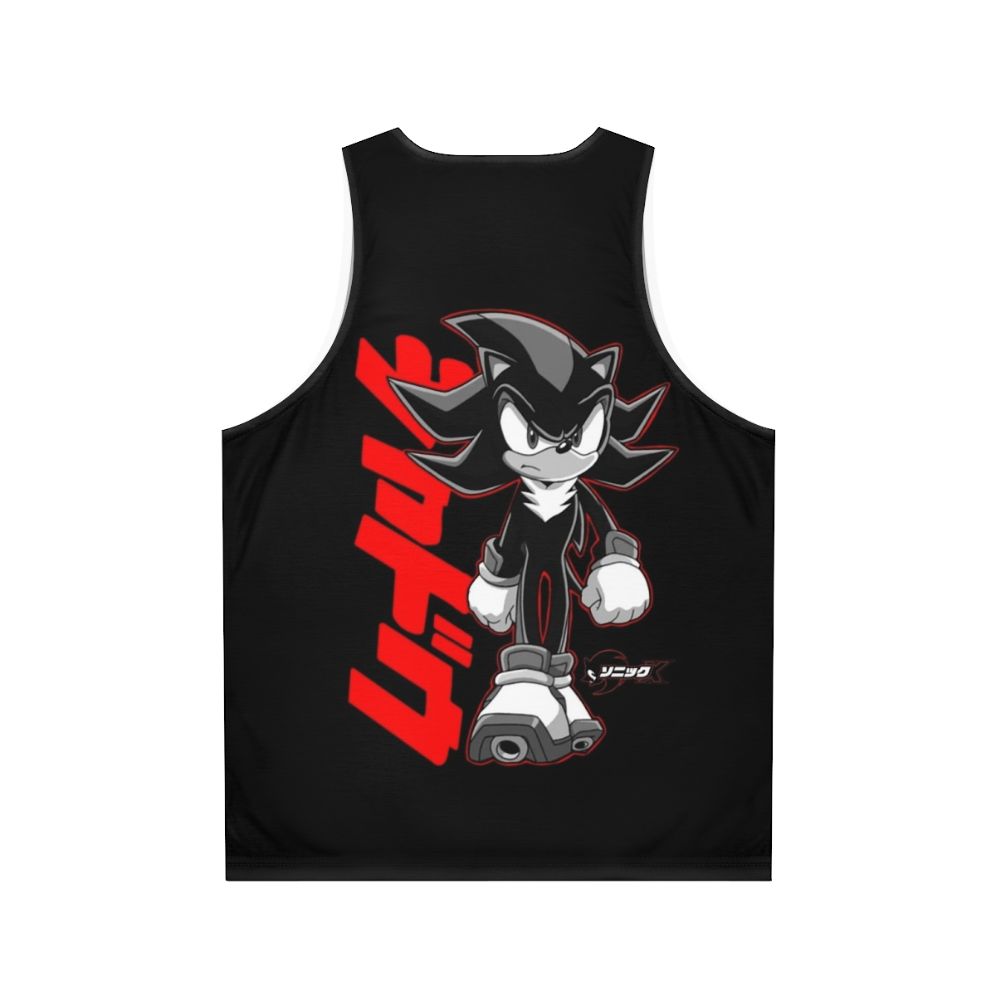 Sonic and Shadow anime inspired graphic unisex tank top - Back