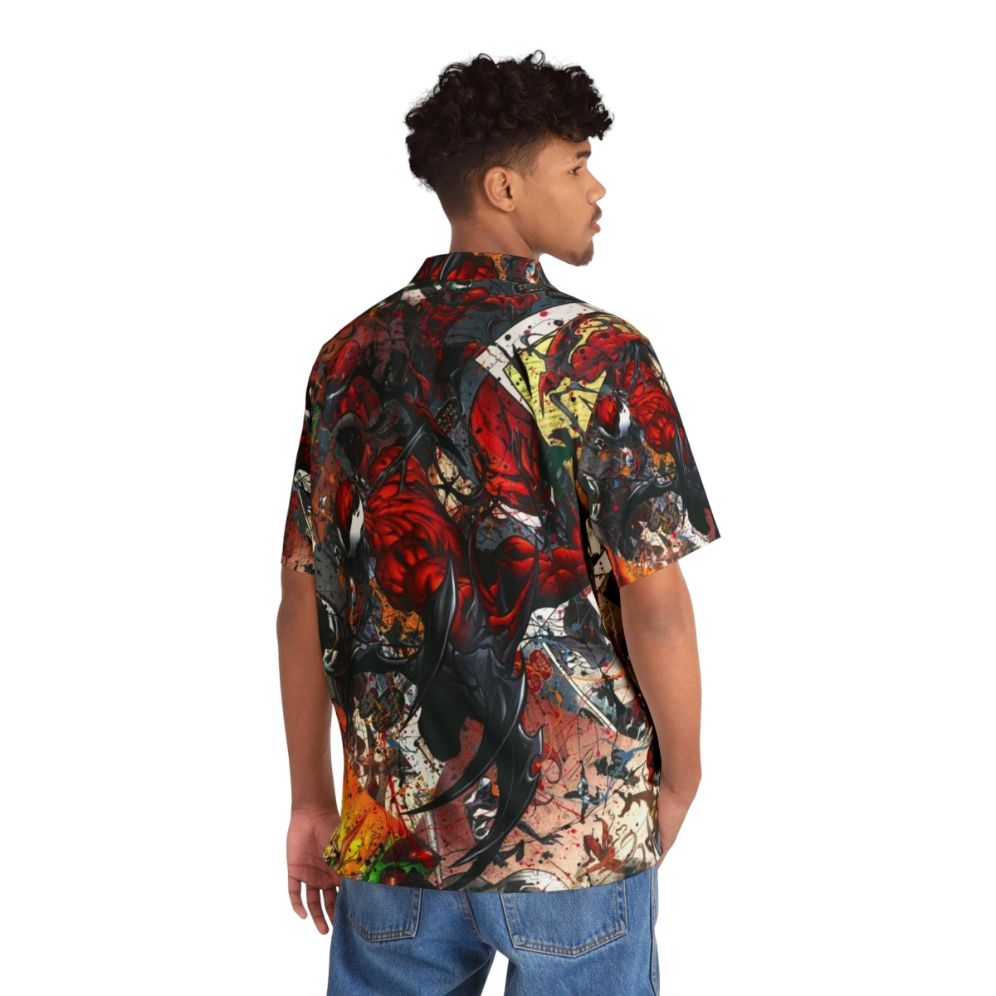 Carnage Comic Book Collage Hawaiian Shirt - People Back