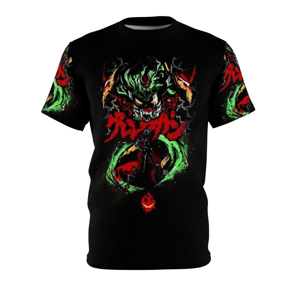 Gurren Lagann inspired t-shirt featuring iconic characters and designs