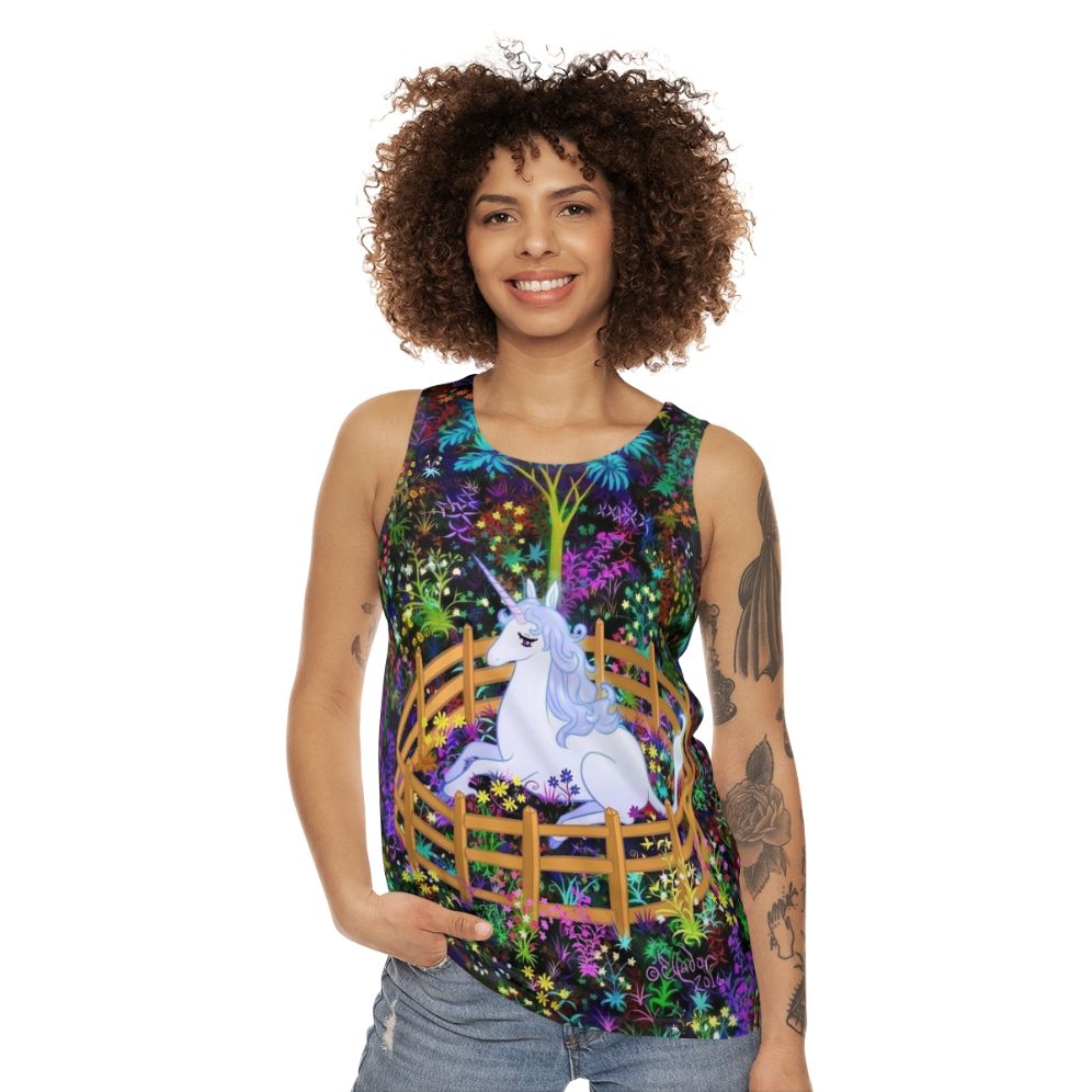 The Last Unicorn in Captivity Unisex Tank Top - women