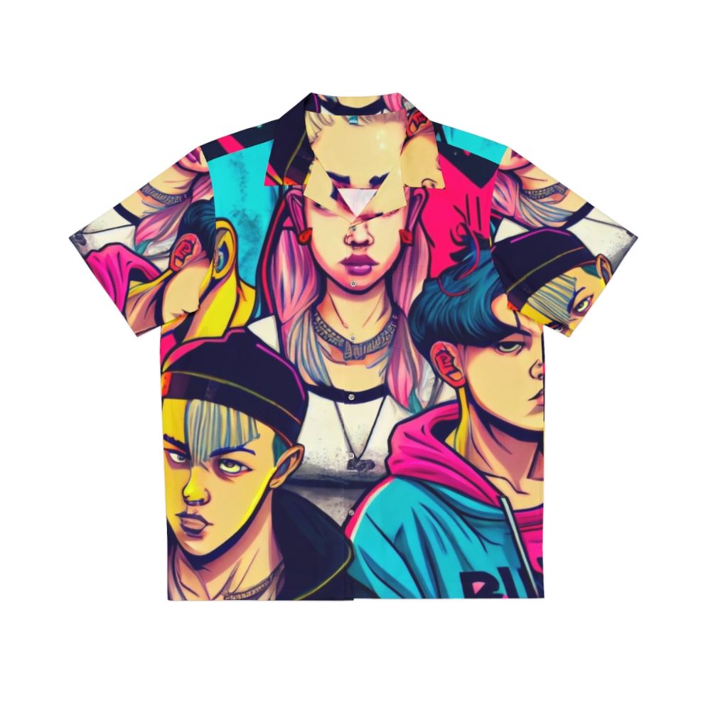 Young Royals Cyberpunk Manga Style Hawaiian Shirt