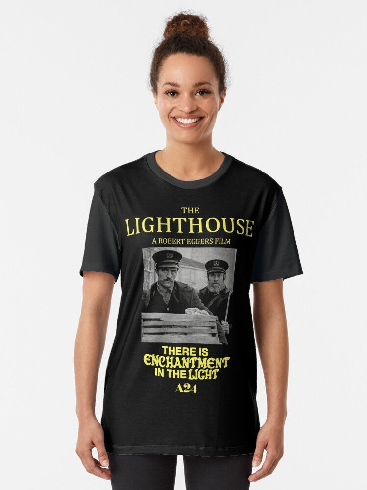 The Lighthouse horror movie graphic t-shirt with a24 logo - Women