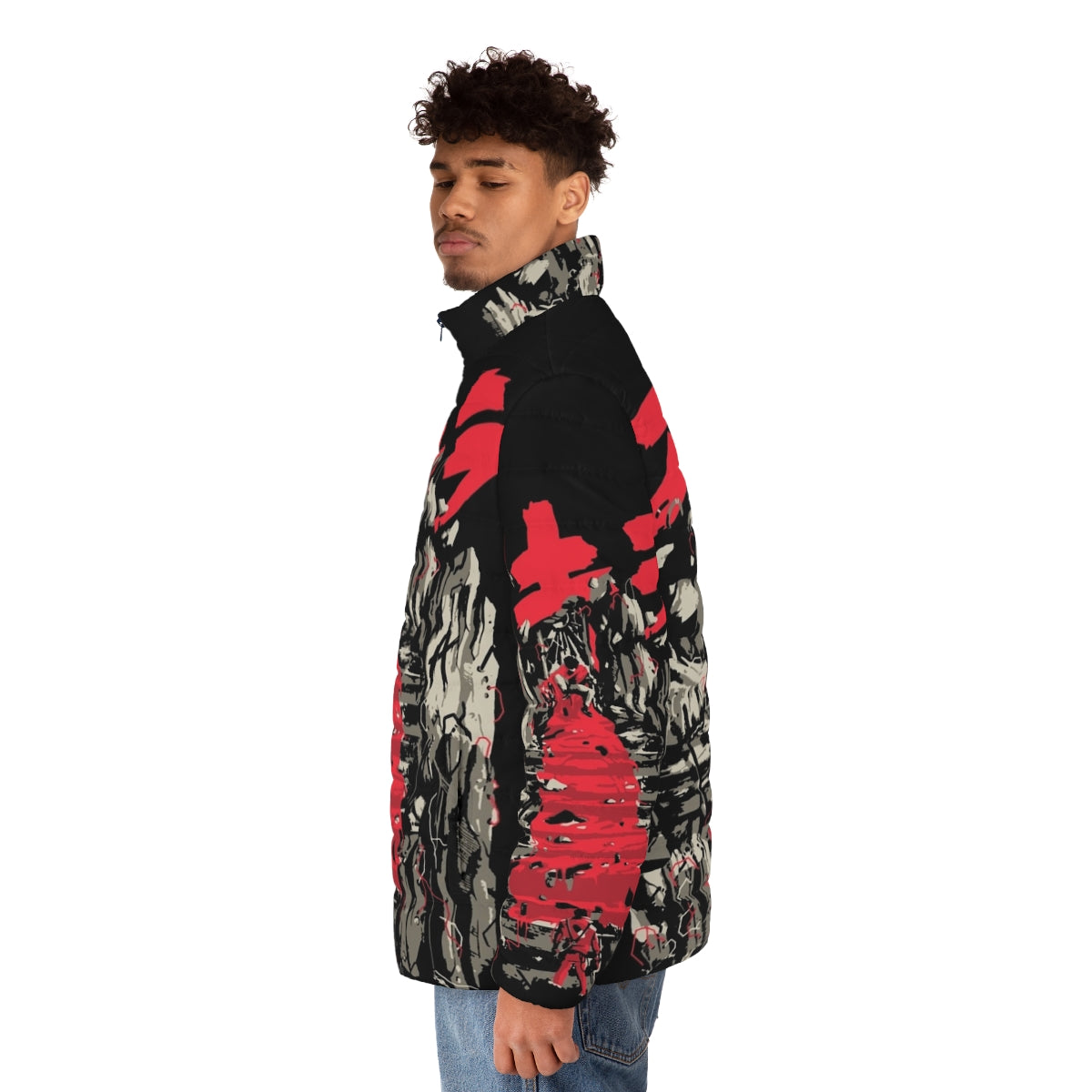 Akira Retro Vintage Puffer Jacket - Anime Inspired Outerwear - men side left