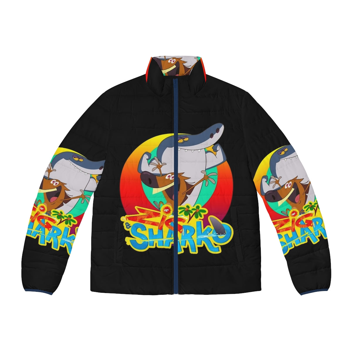 Zig and Sharko Games themed puffer jacket for kids