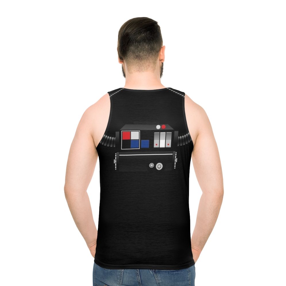 Imperial Tie Fighter Pilot Unisex Star Wars Tank Top - men back