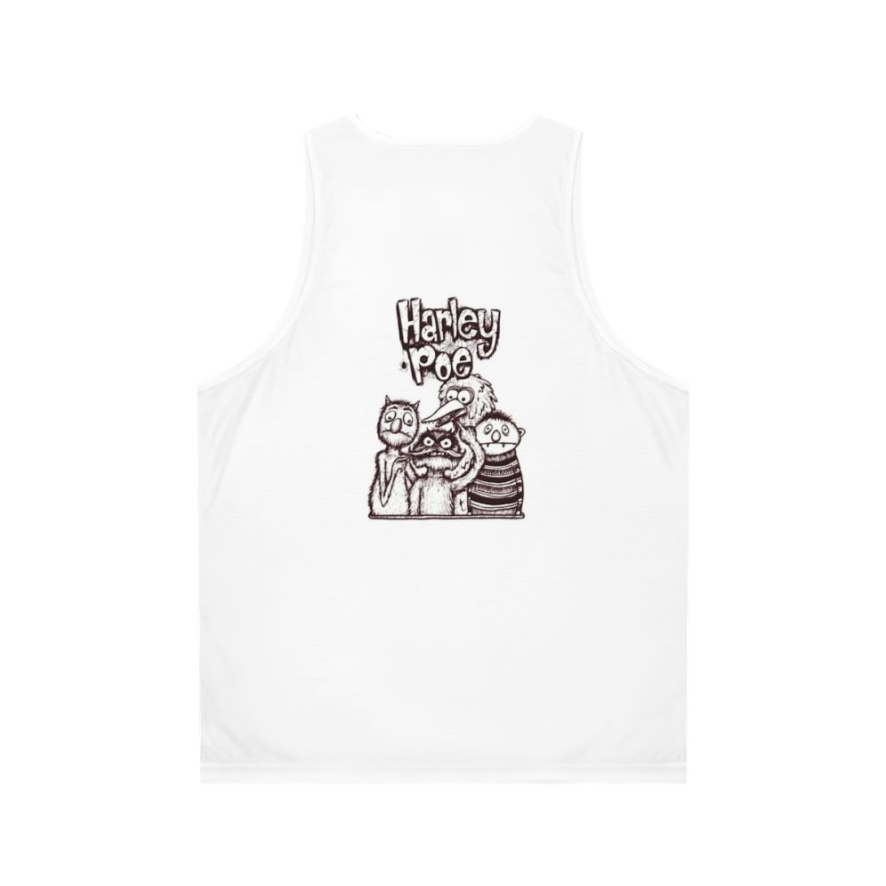 Harley Poe Folk Punk Retro Unisex Tank Top - Back