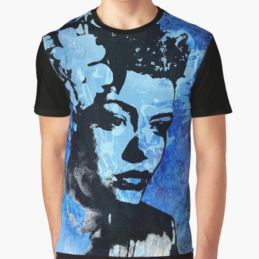 Billie Holiday "Lady Day" graphic t-shirt with vintage jazz singer design