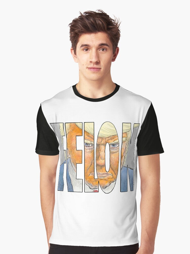 "The 'Felon' Graphic T-Shirt - Trump-Inspired Political Design" - Men