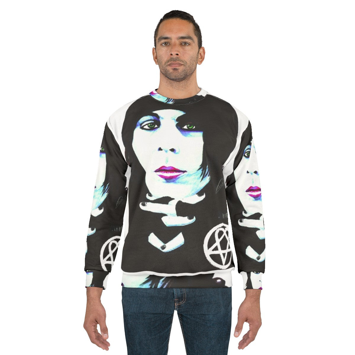 Him Ville Valo Portrait Sweatshirt - men