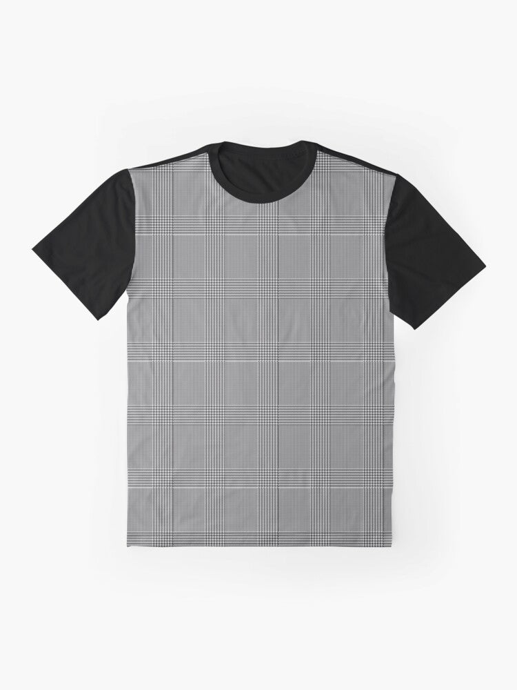 Glen plaid classic graphic t-shirt for business and conservative style - Flat lay